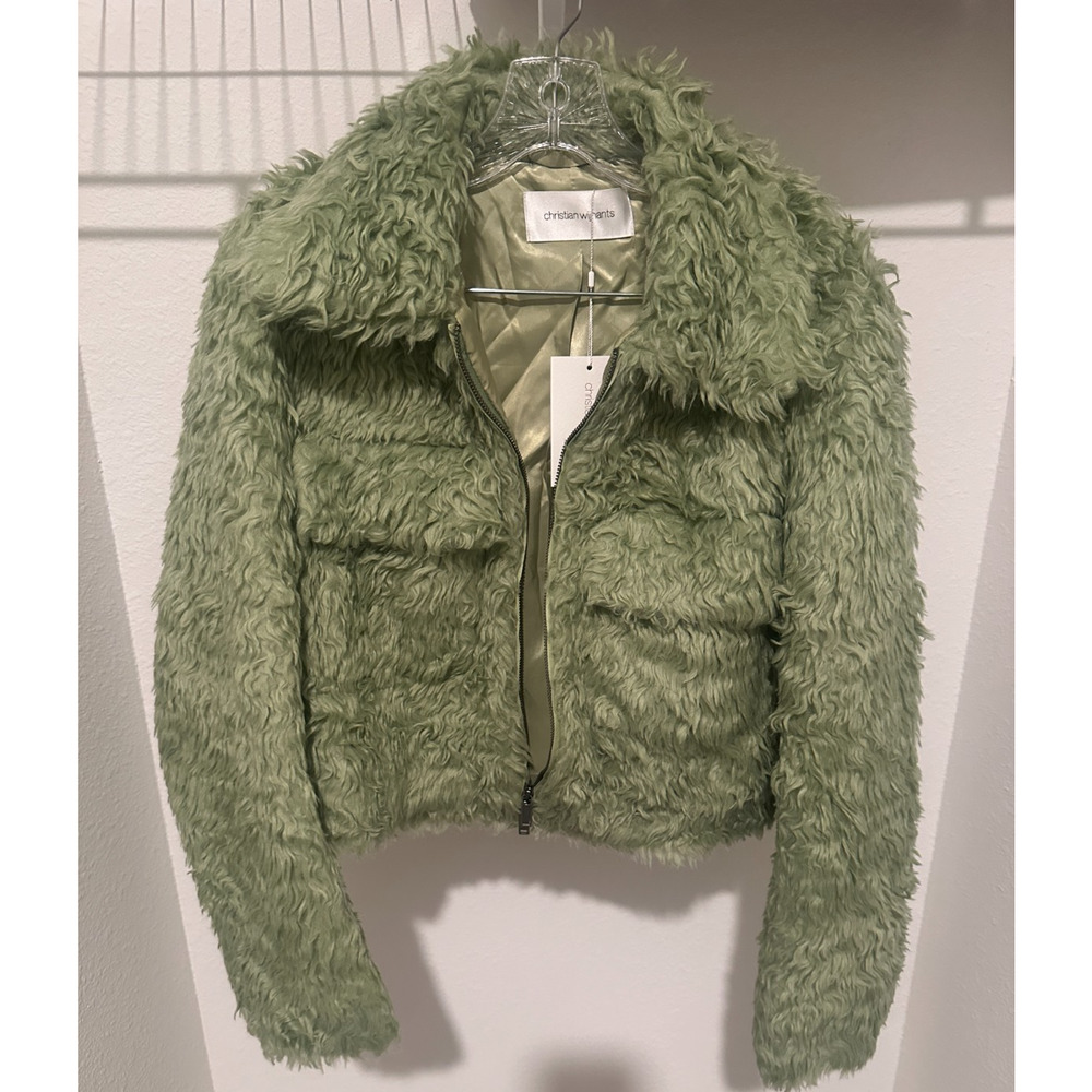 Jendayi Cropped Faux Fur Jacket